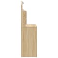Miniatyrbild 6 av 10: Sminkbord med LED sonoma-ek 96x40x142 cm