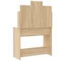 Miniatyrbild 7 av 10: Sminkbord med LED sonoma-ek 96x40x142 cm