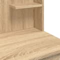 Miniatyrbild 8 av 10: Sminkbord med LED sonoma-ek 96x40x142 cm