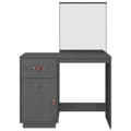Miniatyrbild 6 av 10: Sminkbord Grå 95x50x134 cm massiv furu