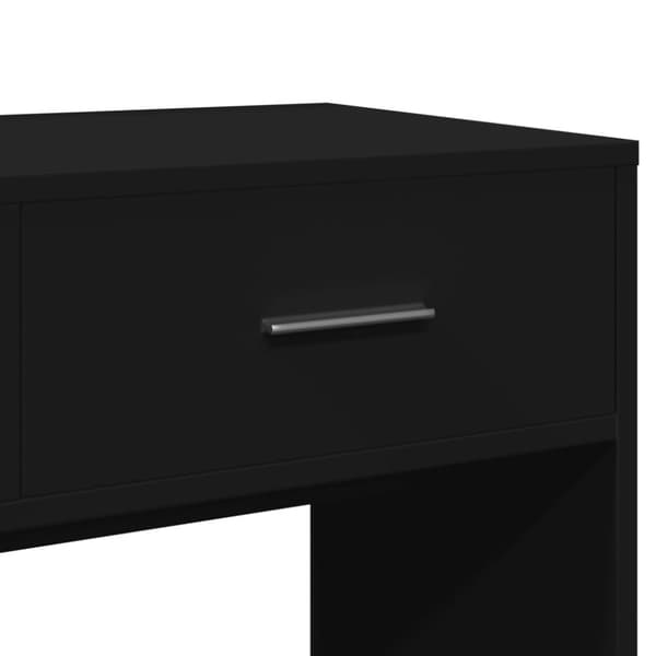 vidaXL Sminkbord med spegel svart 80x39x80 cm