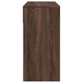 Miniatyrbild 5 av 11: vidaXL Sminkbord med spegel brun ek 80x39x80 cm