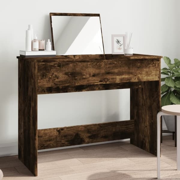 vidaXL Peilipöytä savutammi 100x45x76 cm