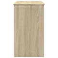 Miniatyrbild 5 av 11: vidaXL Sminkbord med spegel sonoma-ek 100x45x76 cm