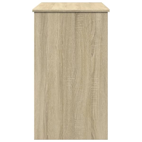 vidaXL Sminkbord med spegel sonoma-ek 100x45x76 cm