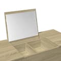 Miniatyrbild 7 av 11: vidaXL Sminkbord med spegel sonoma-ek 100x45x76 cm