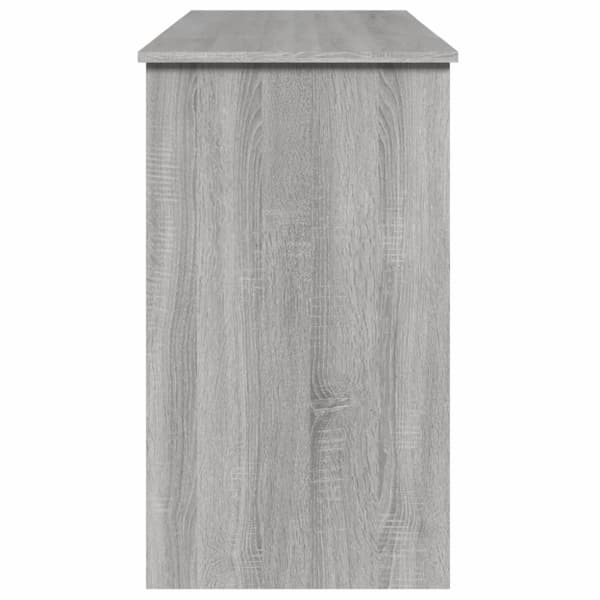 vidaXL Sminkbord med spegel grå sonoma 100x45x76 cm
