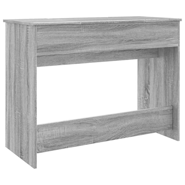 vidaXL Sminkbord med spegel grå sonoma 100x45x76 cm
