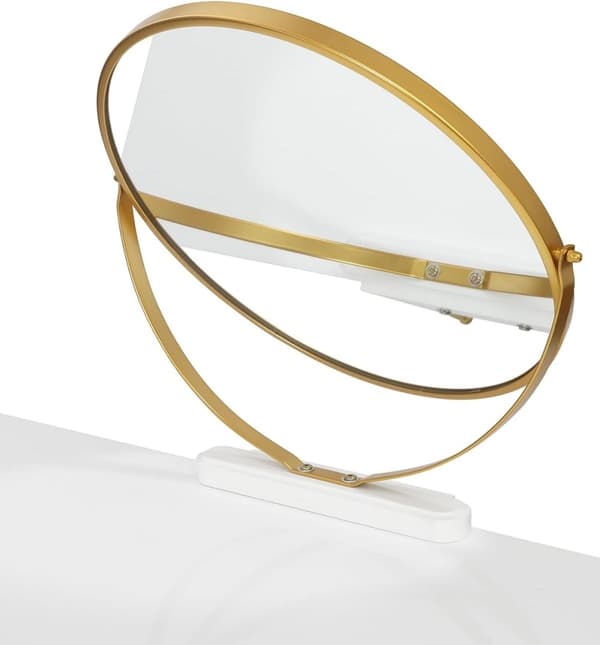 Rootz Elegant sminkebordssæt - Sminkebord - Makeup skrivebord - Stabilt og holdbart - Effektiv opbevaring - Luksuriøs komfort - 100 cm x 79 cm x 40 cm