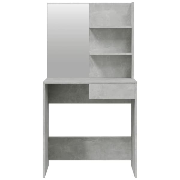 vidaXL makeupbord med spejl 74,5x40x141 cm betongrå -  Sminkebord