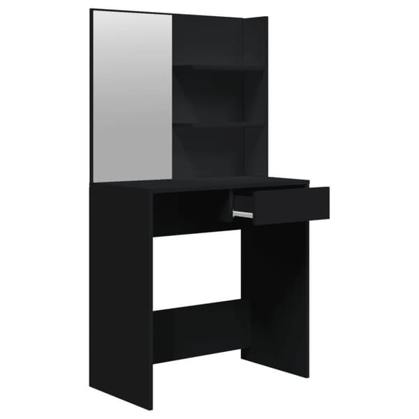 vidaXL Sminkbord svart 74,5x40x141 cm -  Toalettbord