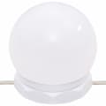 Miniatyrbild 11 av 11: vidaXL Sminkbord LED vit högglans konstruerat trä -  Toalettbord