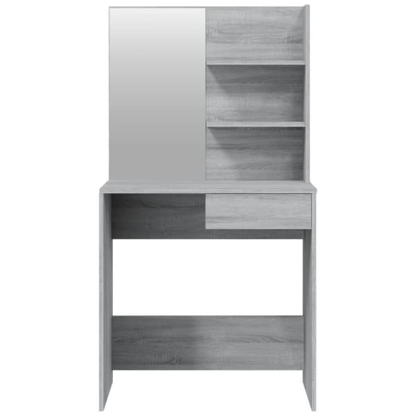 vidaXL konsolbordsæt 74,5x40x141 cm grå sonoma-eg - Sminkebord