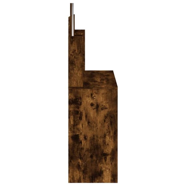 vidaXL Sminkbord med spegel rökfärgad ek 96x39x142 cm -  Toalettbord