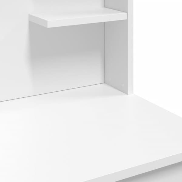 vidaXL makeupbord med LED-lys 96x40x142 cm hvid -  Sminkebord