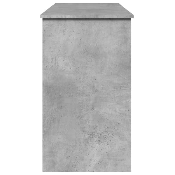 vidaXL Sminkbord med spegel betonggrå 100x45x76 cm - Toalettbord