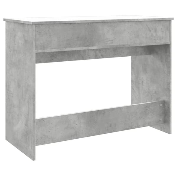vidaXL Sminkbord med spegel betonggrå 100x45x76 cm - Toalettbord