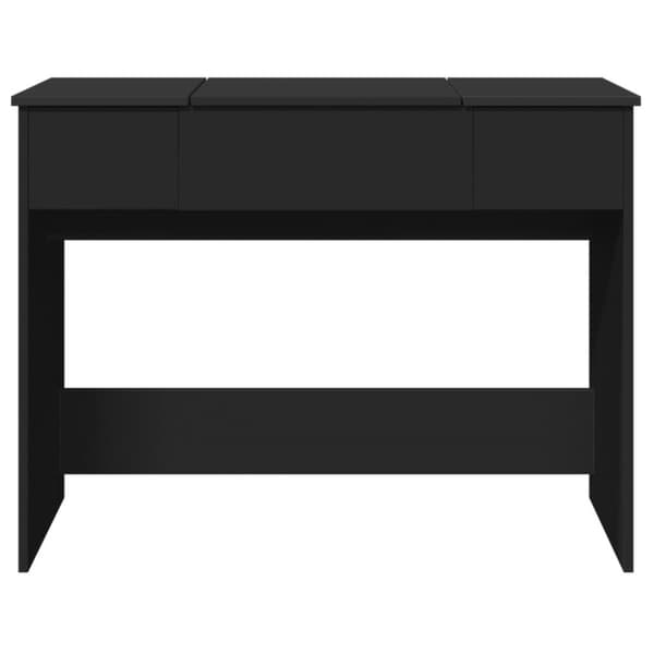 The Living Store Peilipöytä musta 100x45x76 cm - Makuuhuoneen kampauspöydät