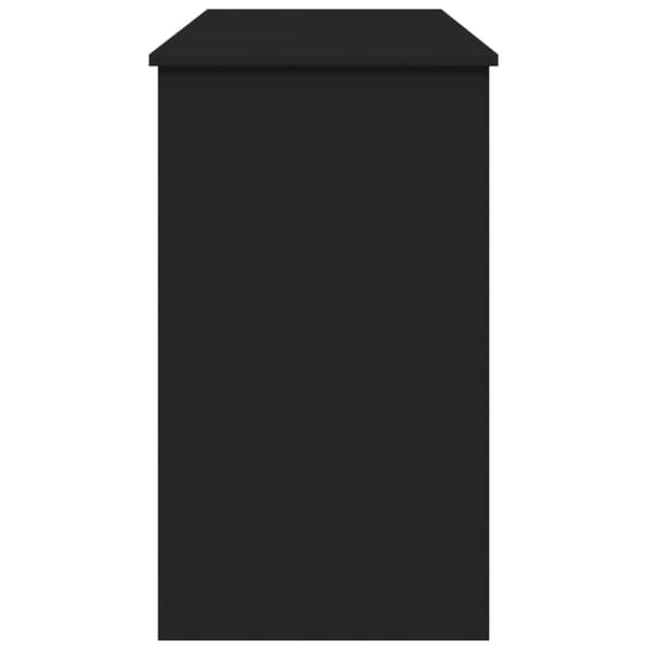 The Living Store Peilipöytä musta 100x45x76 cm - Makuuhuoneen kampauspöydät