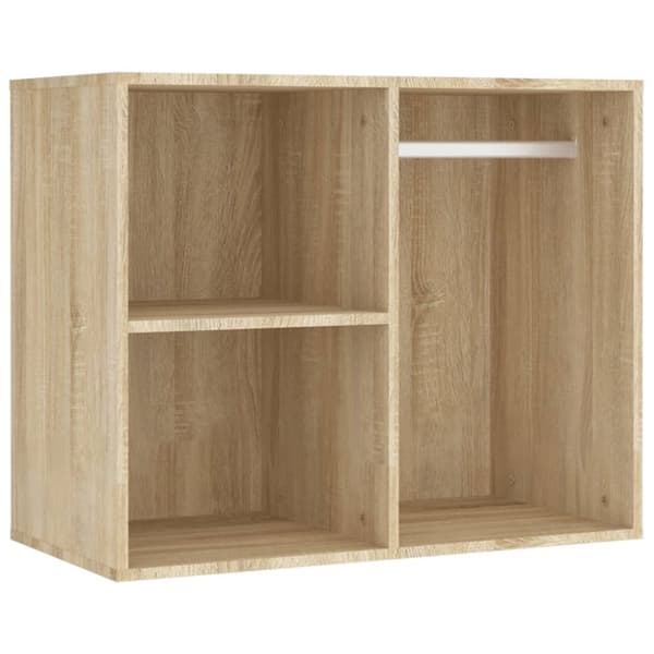 The Living Store Sminkbord LED med 2 skåp sonoma-ek konstruerat trä -  Toalettbord
