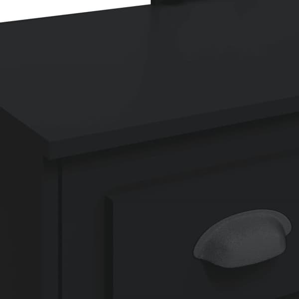 The Living Store makeupbord med LED-lys 90x42x132,5 cm sort -  Sminkebord