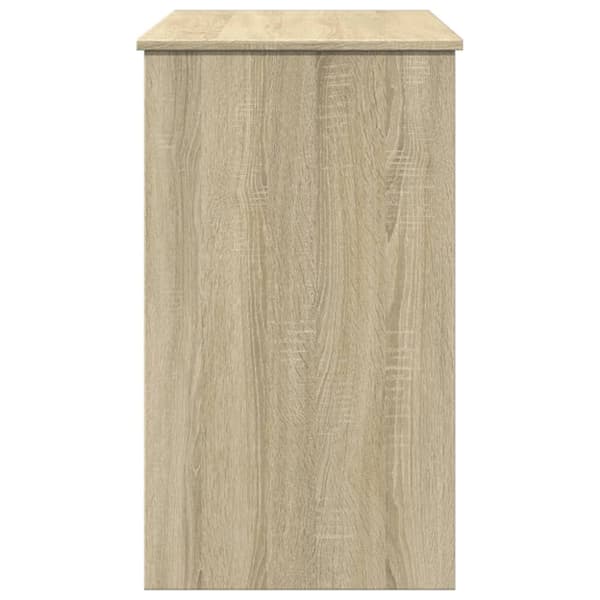 The Living Store makeupbord med spejl 100x45x76 cm sonoma-eg -  Sminkebord