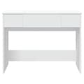 Miniatyrbillede 6 af 11: The Living Store makeupbord med spejl 100x45x76 cm hvid -  Sminkebord