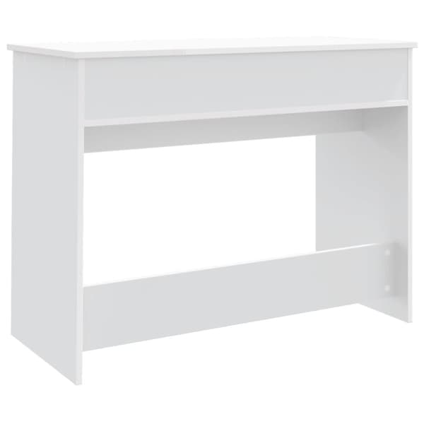 The Living Store makeupbord med spejl 100x45x76 cm hvid - Sminkebord