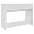 Miniatyrbillede 8 af 11: The Living Store makeupbord med spejl 100x45x76 cm hvid -  Sminkebord