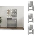 Miniatyrbild 1 av 11: Toalettbord - Living Sminkbord med LED betonggrå 74,5x40x141 cm
