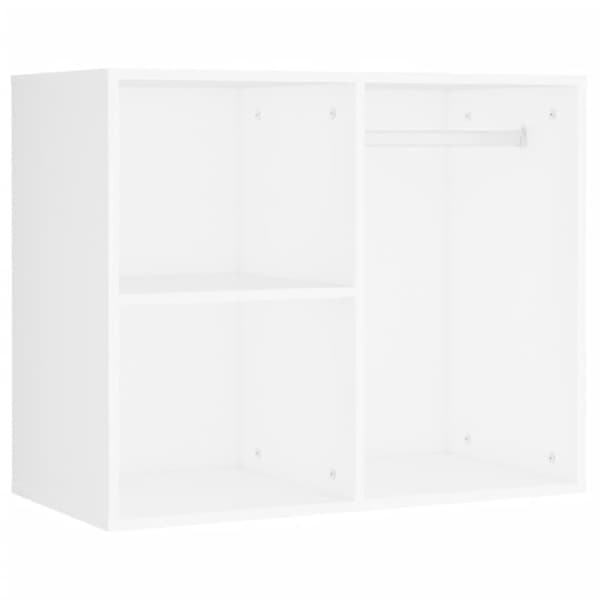 Sminkbord LED med 2 skåp vit konstruerat trä - Sminkbord Med LED - Toalettbord Med LED - Home & Living