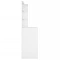 Miniatyrbild 7 av 11: Sminkbord med LED vit högglans 60x40x140 cm - Sminkbord - Toalettbord - Home & Living
