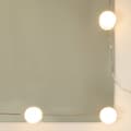 Miniatyrbild 8 av 11: Sminkbord med LED vit högglans 60x40x140 cm - Sminkbord - Toalettbord - Home & Living