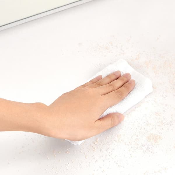 Rootz White Toiletbord - Sminkebord - Makeup Skrivebord - Spånplademateriale - Melaminbelægning - 80 cm x 40 cm x 140 cm - LED-pærer inkluderet - Anti