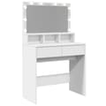 Pikkukuva 8 / 10: Peilipöytä LED-valoilla valkoinen 80x41x134,5 cm