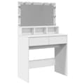 Pikkukuva 2 / 10: Peilipöytä LED-valoilla valkoinen 80x41x134,5 cm