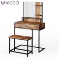 Miniatyrbild 2 av 4: Vicco Fyrk sminkbord, sminkbord, sminkbyrå, metallstomme