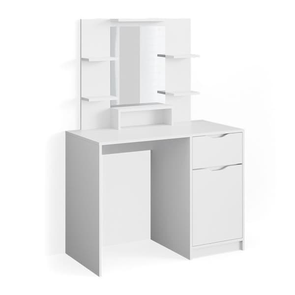 Vicco Ruben Litet sminkbord, Vit, 100 cm