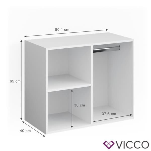 Vicco tillfälliga möbler, komplementmöbler till Isabelle sminkbord, skänk, byrå