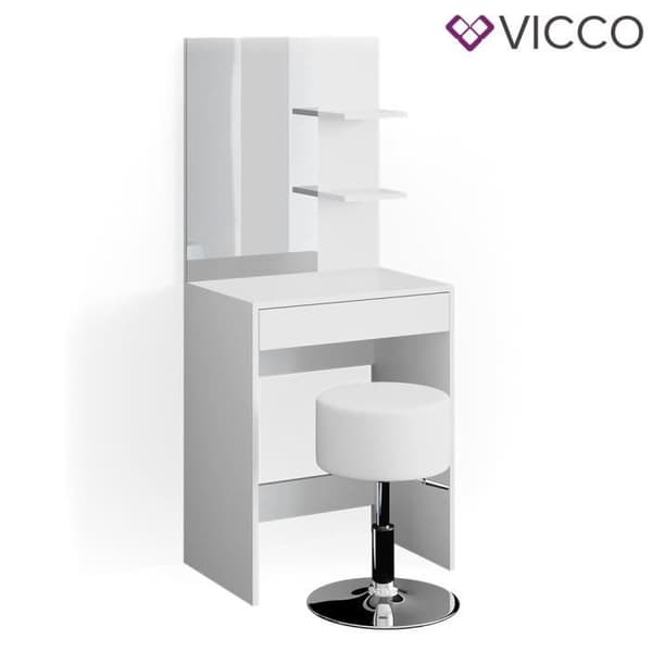 Vicco Isabelle sminkbord, sminkbord, sminkbyrå + pall