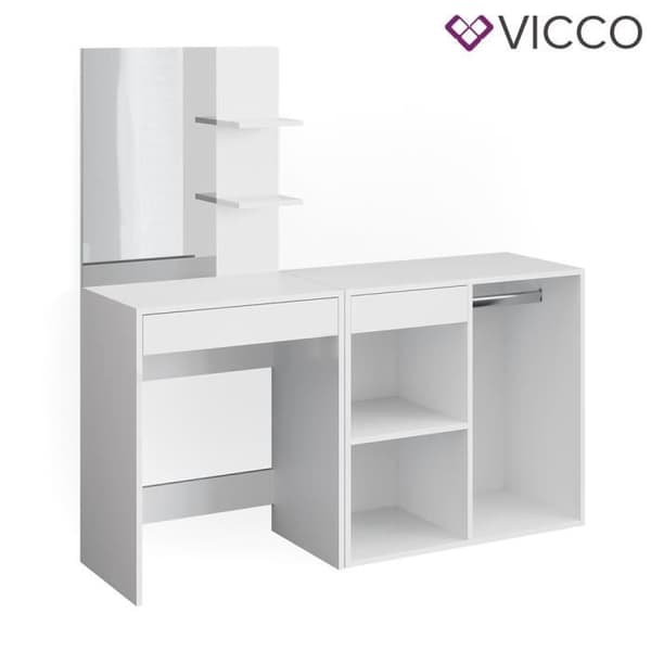 Vicco Isabelle sminkbord, sminkbord, sminkbyrå, sidomöbler, byrå