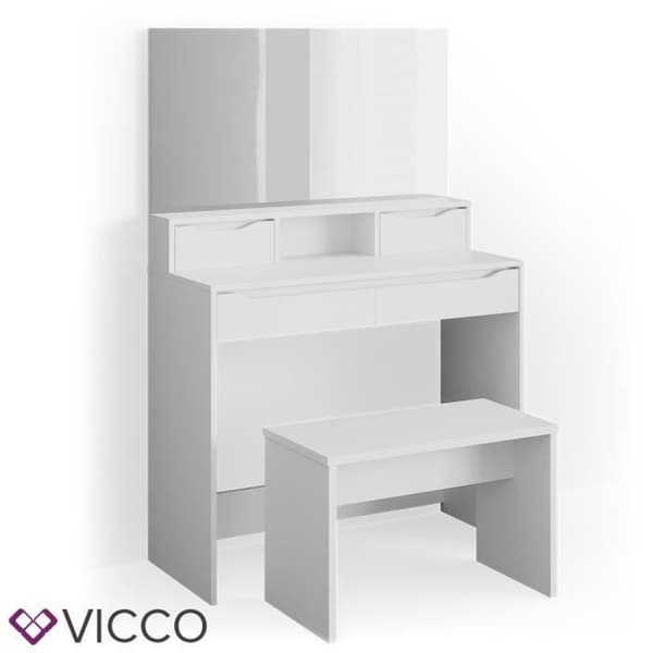 Vicco Ruben sminkbord vitt med bänk