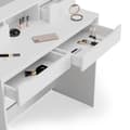 Miniatyrbild 6 av 6: Vicco Ruben sminkbord, Vit, 100 cm med LED-belysning och pall