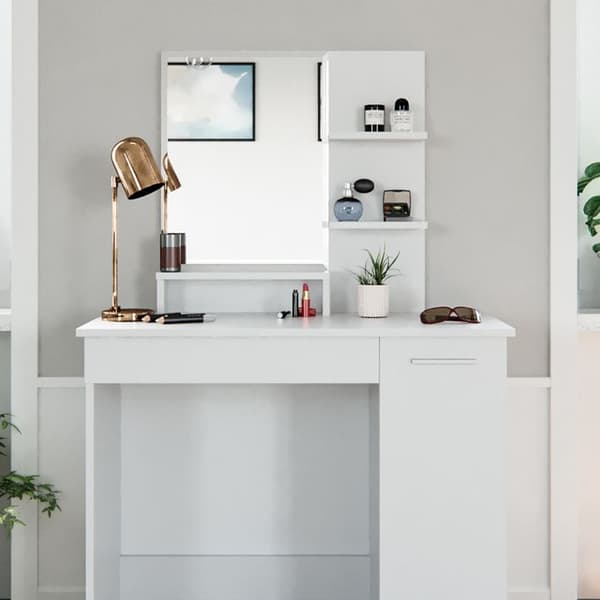 Vicco Julia sminkbord, Vit, 90 cm