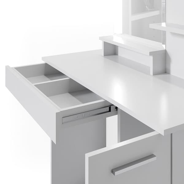Vicco Julia sminkbord, Vit, 90 cm