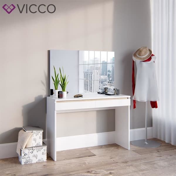 Vicco Emma sminkbord sminkbord vit sminkbord byrå sonoma
