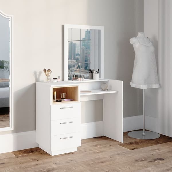 Vicco Beatrice sminkbord, Vit, 100 cm