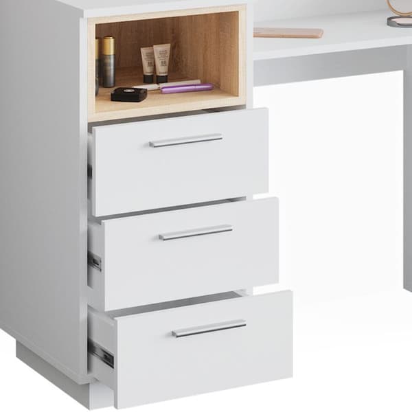 Vicco Beatrice sminkbord, Vit, 100 cm