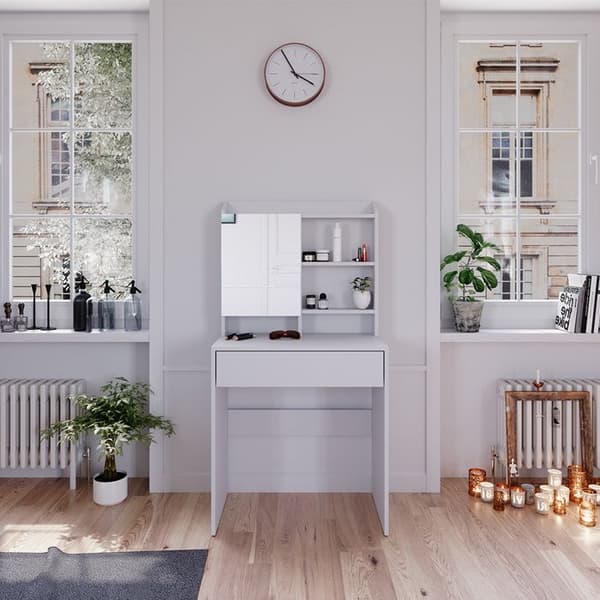 Vicco Laura sminkbord, Vit, 70 cm