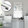 Miniatyrbild 5 av 6: Vicco Zoe sminkbord, Vit, 140 cm med LED-belysning